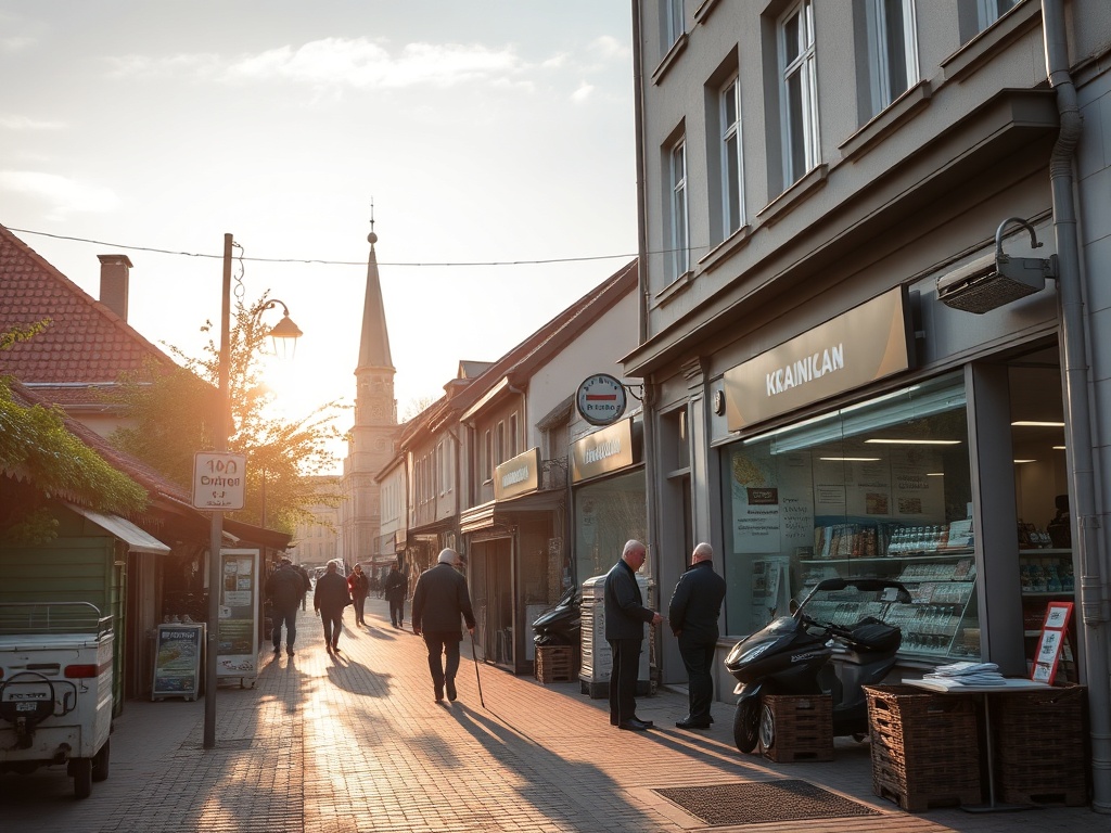 Logo miasta Kraśnik lub grafika symbolizująca zieloną energię, np. panele słoneczne i wiatraki, z napisem 'Dofinansowanie do OZE Kraśnik'